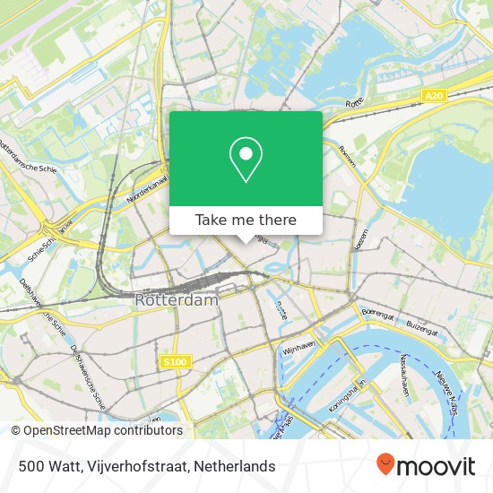 500 Watt, Vijverhofstraat kaart