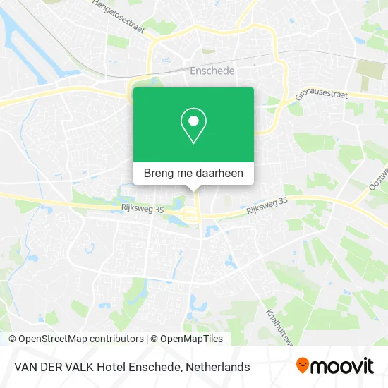 VAN DER VALK Hotel Enschede kaart