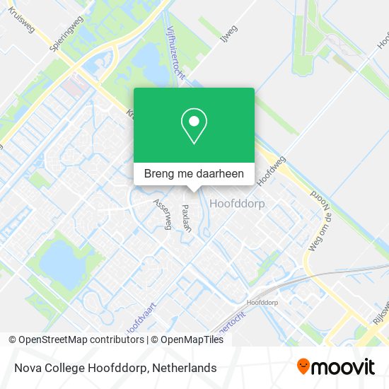 Nova College Hoofddorp kaart