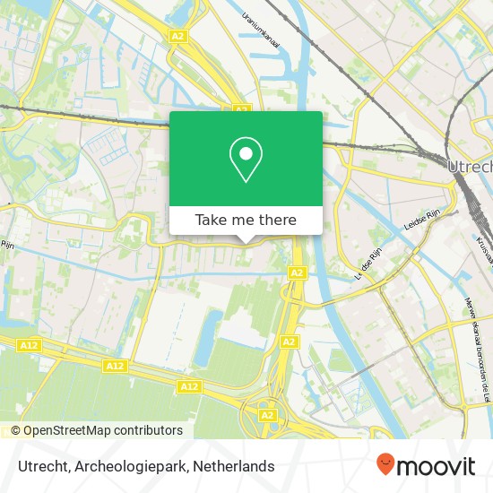 Utrecht, Archeologiepark kaart
