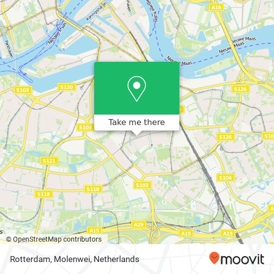 Rotterdam, Molenwei kaart