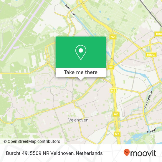 Burcht 49, 5509 NR Veldhoven kaart