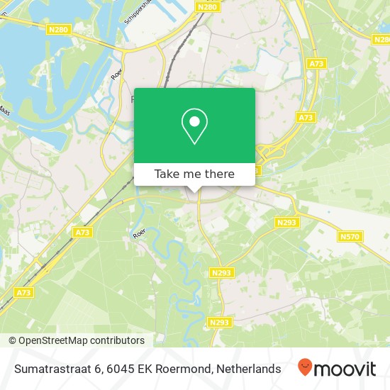 Sumatrastraat 6, 6045 EK Roermond kaart
