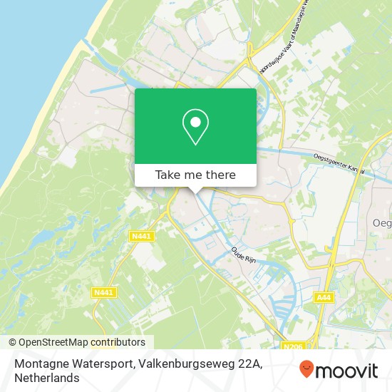 Montagne Watersport, Valkenburgseweg 22A kaart