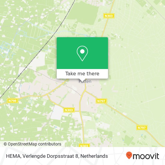 HEMA, Verlengde Dorpsstraat 8 kaart