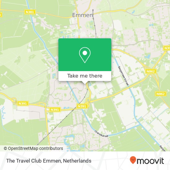 The Travel Club Emmen kaart