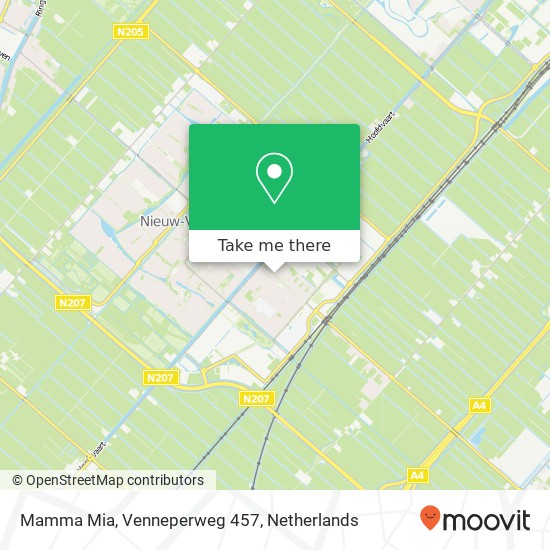 Mamma Mia, Venneperweg 457 kaart