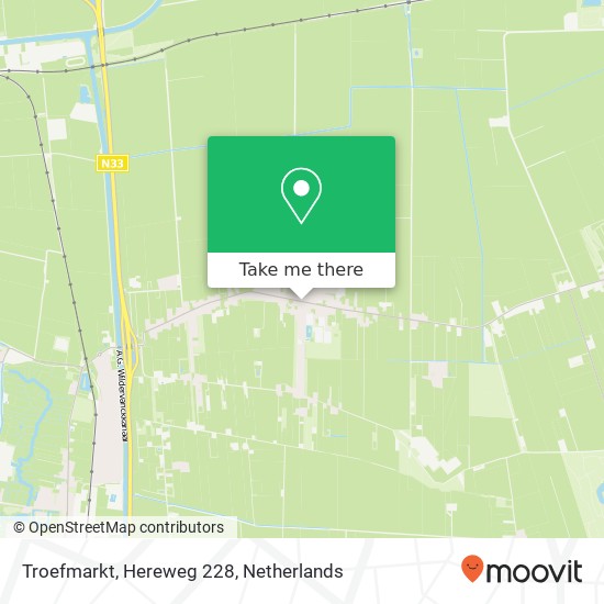 Troefmarkt, Hereweg 228 kaart