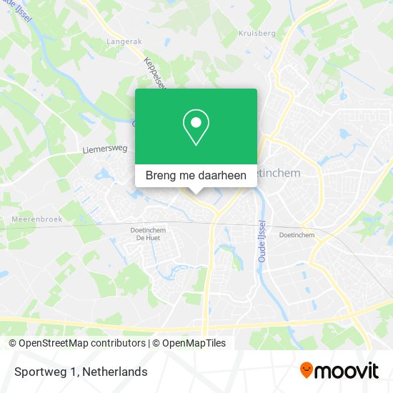 Sportweg 1 kaart