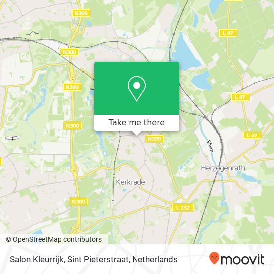 Salon Kleurrijk, Sint Pieterstraat kaart
