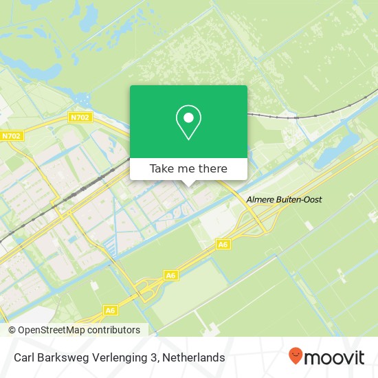 Carl Barksweg Verlenging 3, 1336 Almere-Buiten kaart