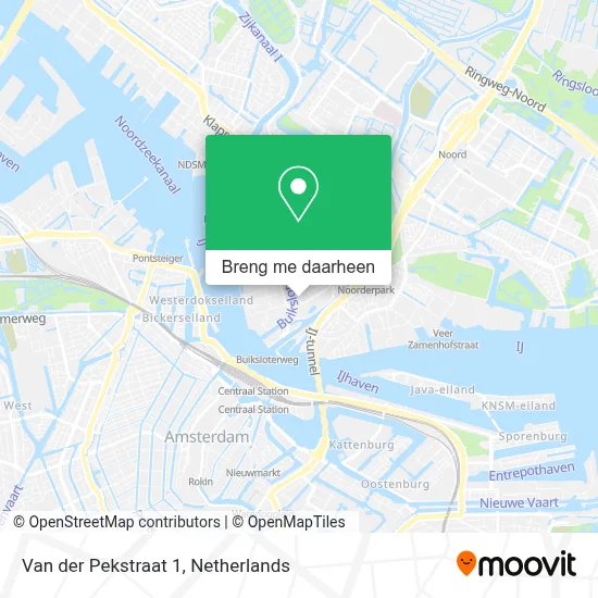 Van der Pekstraat 1 kaart