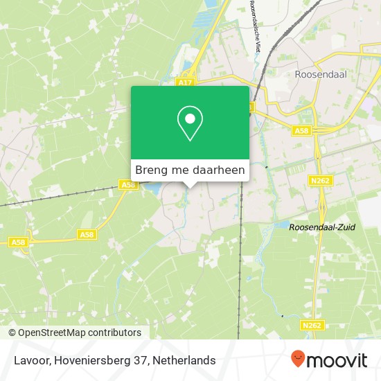Lavoor, Hoveniersberg 37 kaart