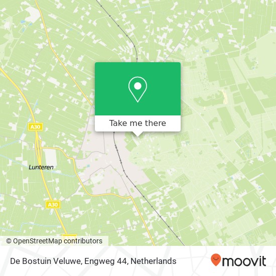 De Bostuin Veluwe, Engweg 44 kaart