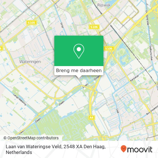 Laan van Wateringse Veld, 2548 XA Den Haag kaart