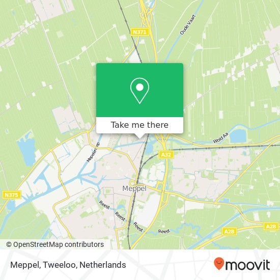 Meppel, Tweeloo kaart