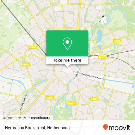 Hermanus Boexstraat kaart