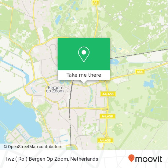 Iwz ( Roi) Bergen Op Zoom kaart