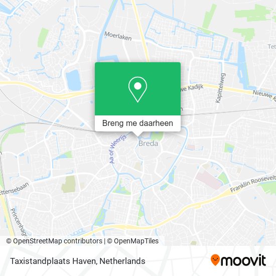 Taxistandplaats Haven kaart
