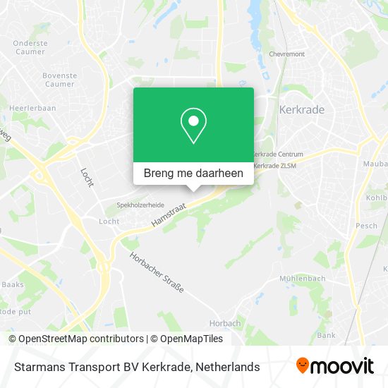 Starmans Transport BV Kerkrade kaart