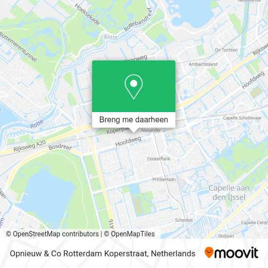 Opnieuw & Co Rotterdam Koperstraat kaart