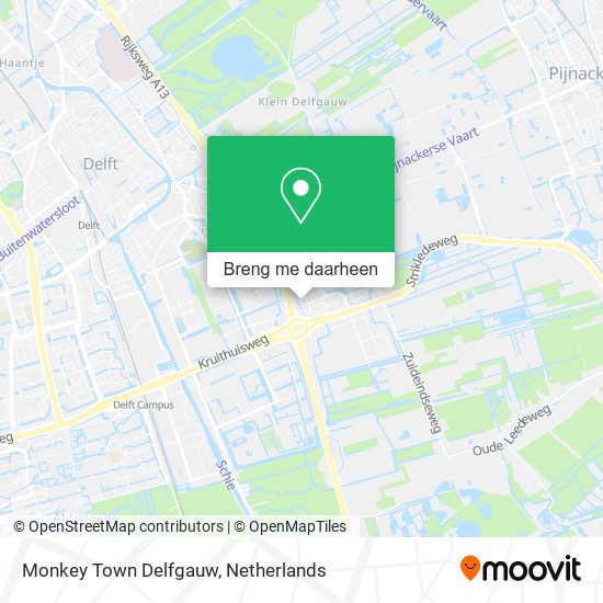 Monkey Town Delfgauw kaart