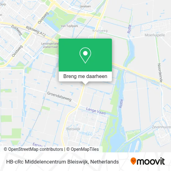 HB-cRc Middelencentrum Bleiswijk kaart