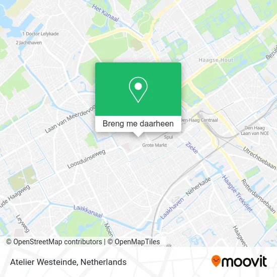 Atelier Westeinde kaart