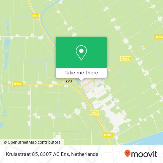 Kruisstraat 85, 8307 AC Ens kaart