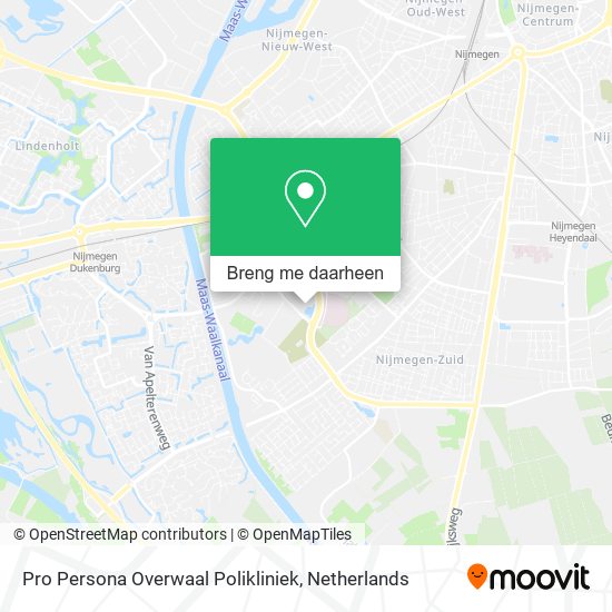 Pro Persona Overwaal Polikliniek kaart