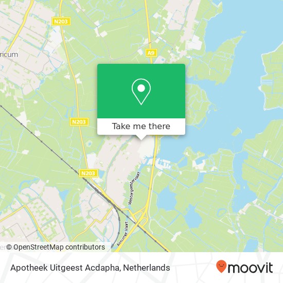 Apotheek Uitgeest Acdapha kaart