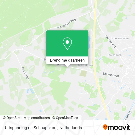 Uitspanning de Schaapskooi, Elburgerweg 31 kaart