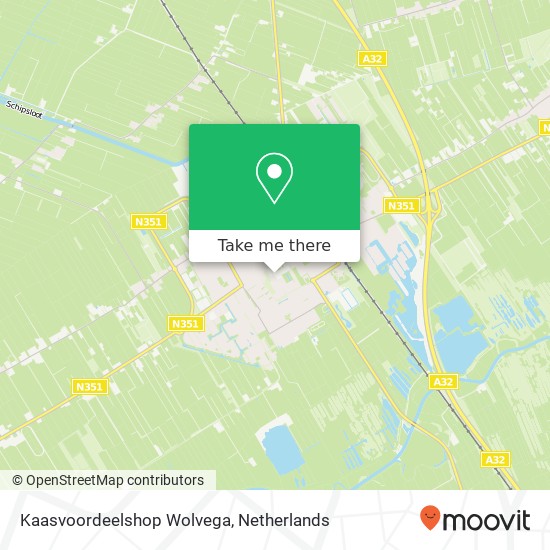 Kaasvoordeelshop Wolvega kaart