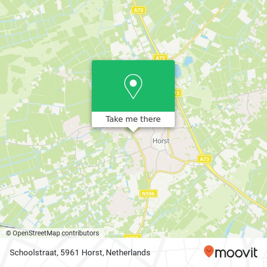 Schoolstraat, 5961 Horst kaart