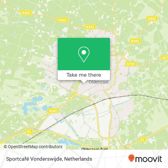 Sportcafé Vonderswijde kaart