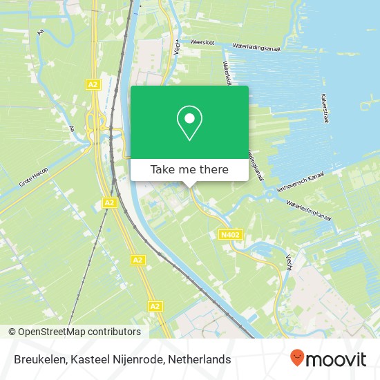 Breukelen, Kasteel Nijenrode kaart