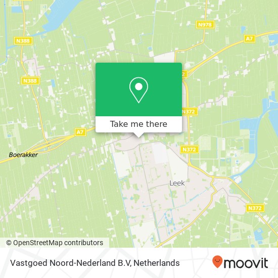 Vastgoed Noord-Nederland B.V kaart