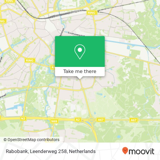 Rabobank, Leenderweg 258 kaart