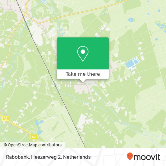 Rabobank, Heezerweg 2 kaart