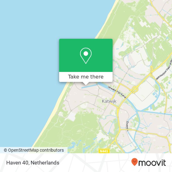 Haven 40, 2225 BV Katwijk aan Zee kaart