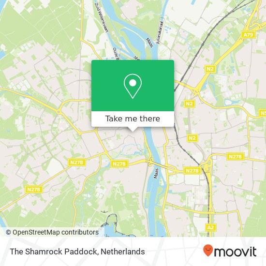 The Shamrock Paddock, Sint Amorsplein 2 kaart
