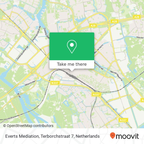 Everts Mediation, Terborchstraat 7 kaart