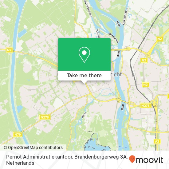 Pernot Administratiekantoor, Brandenburgerweg 3A kaart