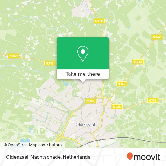 Oldenzaal, Nachtschade kaart