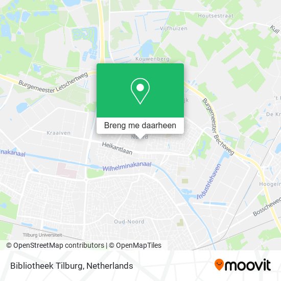 Bibliotheek Tilburg kaart