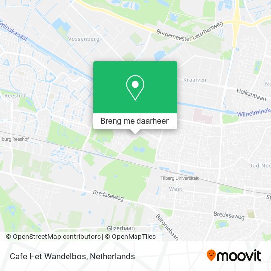 Cafe Het Wandelbos kaart