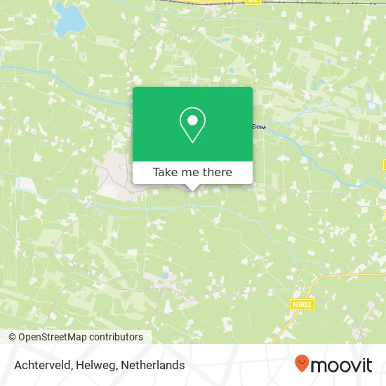 Achterveld, Helweg kaart