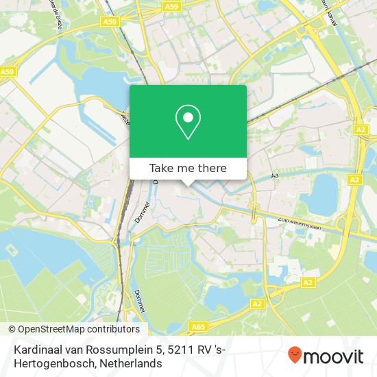 Kardinaal van Rossumplein 5, 5211 RV 's-Hertogenbosch kaart