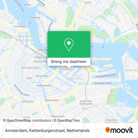 Amsterdam, Kattenburgerstraat kaart