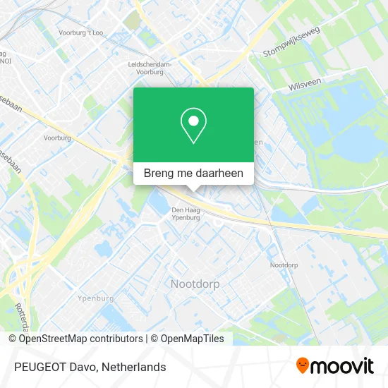 PEUGEOT Davo kaart